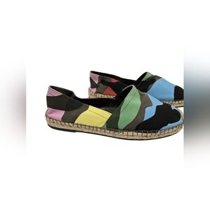 Valentino Garavani Psychedelic Canvas slip-on espadrilles Size 9-NWOT